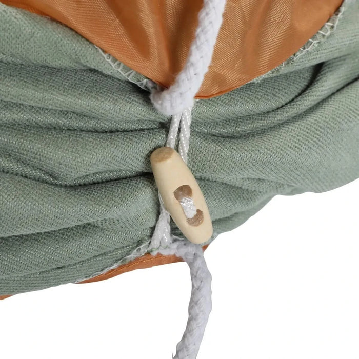 Cat's Telescopic Tunnel Cushioned Bed Pet Nest Teasing Balls Zipper Connection Feline Supplies, Bright Green Default -DTYStore