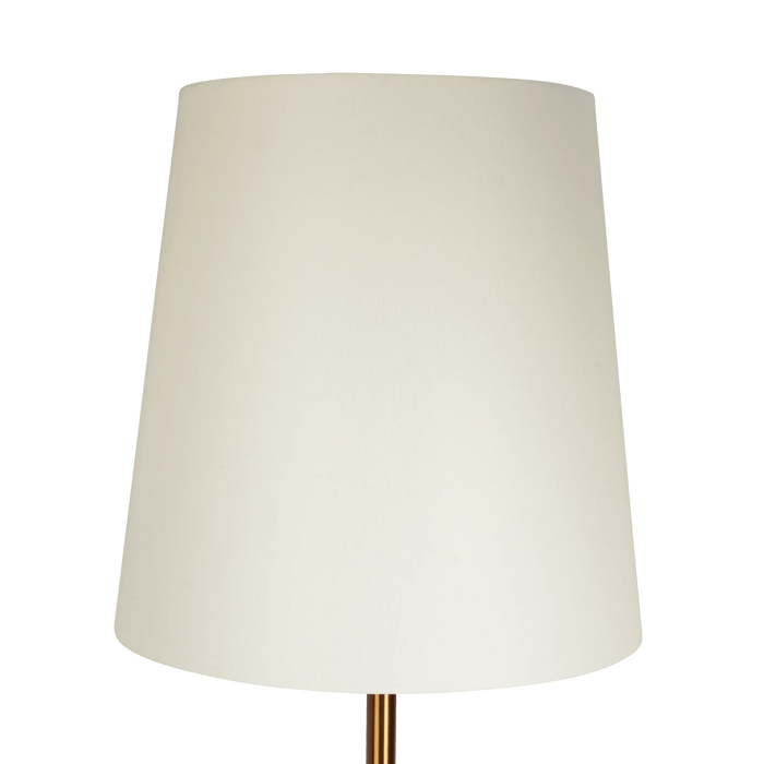 Celestial Modern Floor Lamp with Brass Accent Table with Large White Shade Default -DTYStore