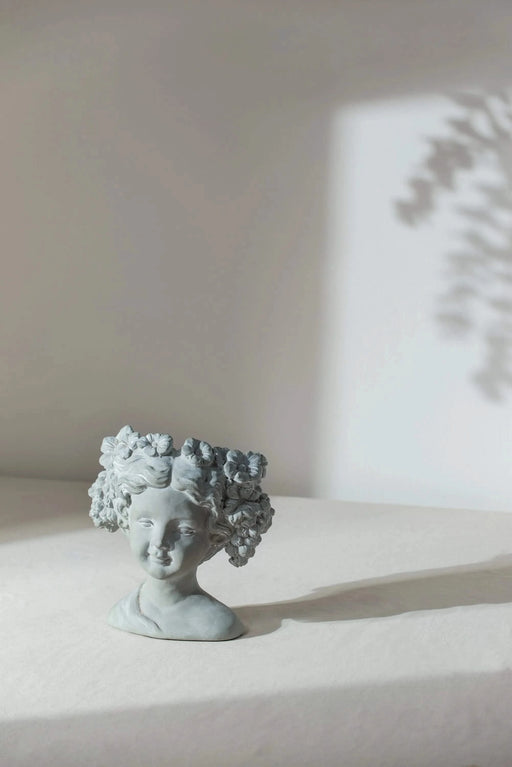 Cement Bust Wall Planter - Indoor Outdoor Home Garden Decor, 8' x 4' x 9' Default -DTYStore