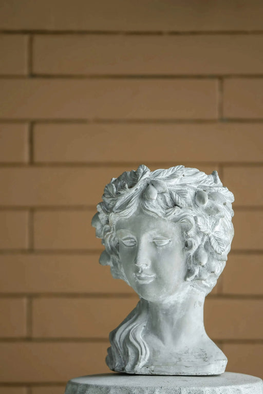 Cement Bust Wall Planter - Indoor Outdoor Home Garden Decor, 8' x 9' x 11.5' Default -DTYStore