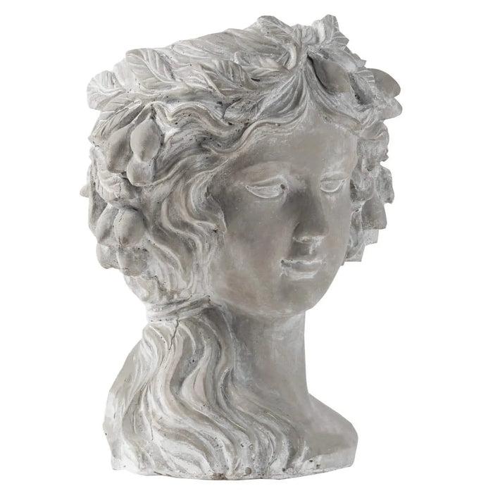 Cement Bust Wall Planter - Indoor Outdoor Home Garden Decor, 8' x 9' x 11.5' Default -DTYStore