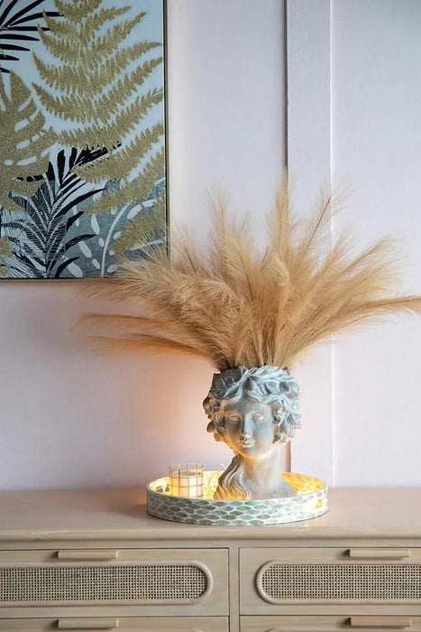 Cement Bust Wall Planter - Indoor Outdoor Home Garden Decor, 8' x 9' x 11.5' Default -DTYStore