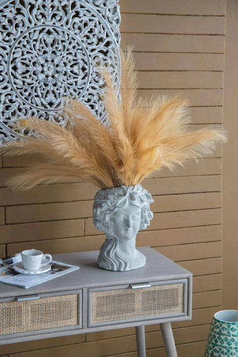 Cement Bust Wall Planter - Indoor Outdoor Home Garden Decor, 8' x 9' x 11.5' Default -DTYStore