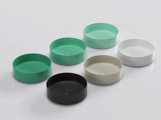 Ceramic Circular Vessel Bathroom Sink Art Sink Default -DTYStore