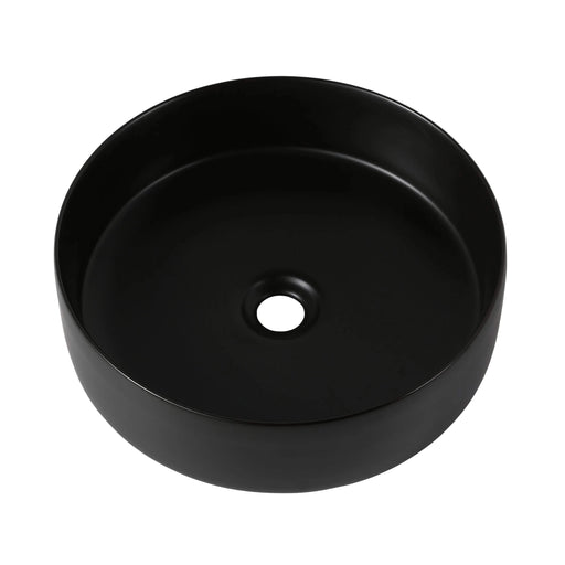 Ceramic Circular Vessel Bathroom Sink Art Sink Default -DTYStore