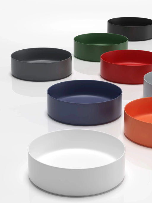 Ceramic Circular Vessel Bathroom Sink Art Sink Default -DTYStore