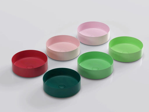 Ceramic Circular Vessel Bathroom Sink Art Sink Default -DTYStore