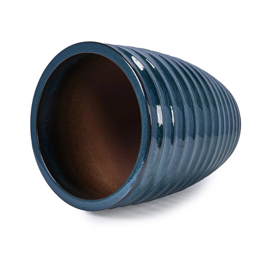 Ceramic Flowerpot, Modern Planter for Patio, Garden, Windowsill - Army Green Default -DTYStore