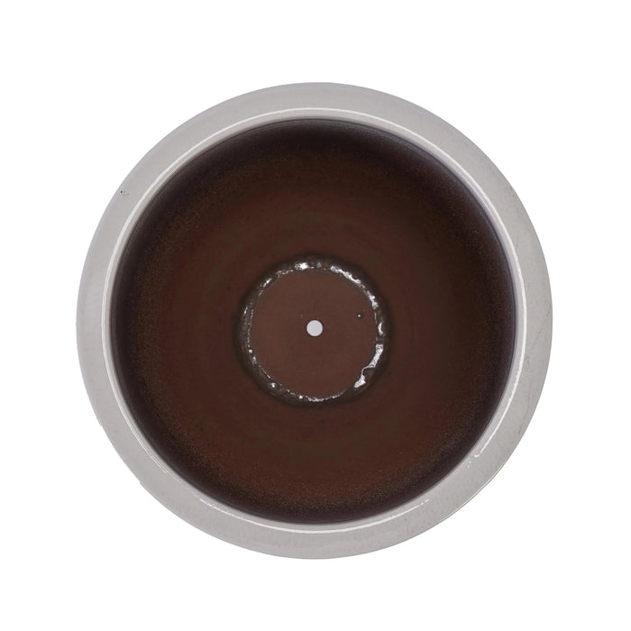 Ceramic Flowerpot, Modern Planter for Patio, Garden, Windowsill - Milk White Default -DTYStore