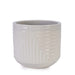 Ceramic Flowerpot, Modern Planter for Patio, Garden, Windowsill - White Default -DTYStore