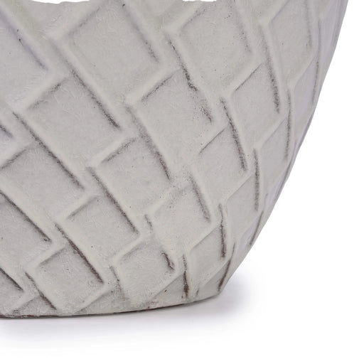 Ceramic Flowerpot, Modern Planter for Patio, Garden, Windowsill - White Default -DTYStore