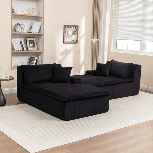 Chaise Lounge Chair Upholstered Sofa Bed No Assembly Required,Oversized Sleeper Chair in Box for Living Room, Movie Room, Bedroom (Love Seat) Default -DTYStore