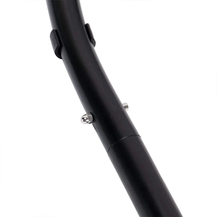 Charcoal Wicker Hanging Double-Seat Swing Chair with Stand w/Dust Blue Cushion Default -DTYStore