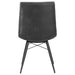 Charcoal and Gunmetal Tufted Back Dining Chairs (Set of 4) Default -DTYStore