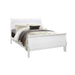 Charlston Modern Sleigh Style Full Bedroom Set with LED Lighting in White Finish, Solid Wood and MDF Default -DTYStore
