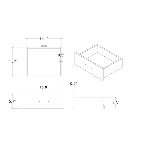 Charlston Modern Sleigh Style Full Bedroom Set with LED Lighting in White Finish, Solid Wood and MDF Default -DTYStore