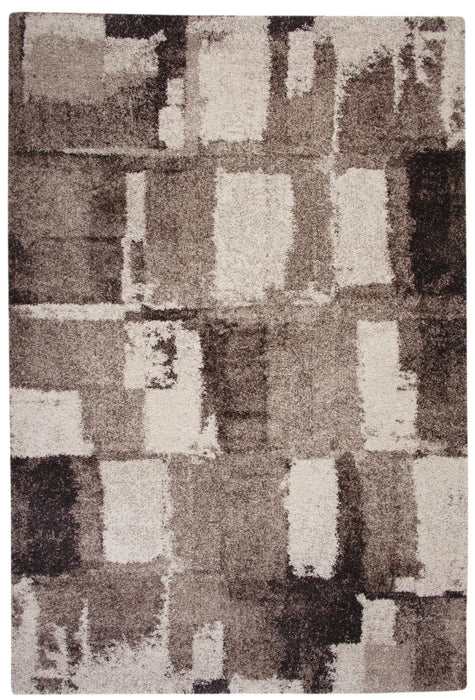 Chocolate/Ivory/Tan Area Rug 5x8 Default -DTYStore