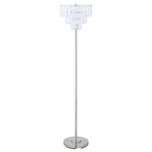 Chrome Metal Base Floor Lamp Default -DTYStore