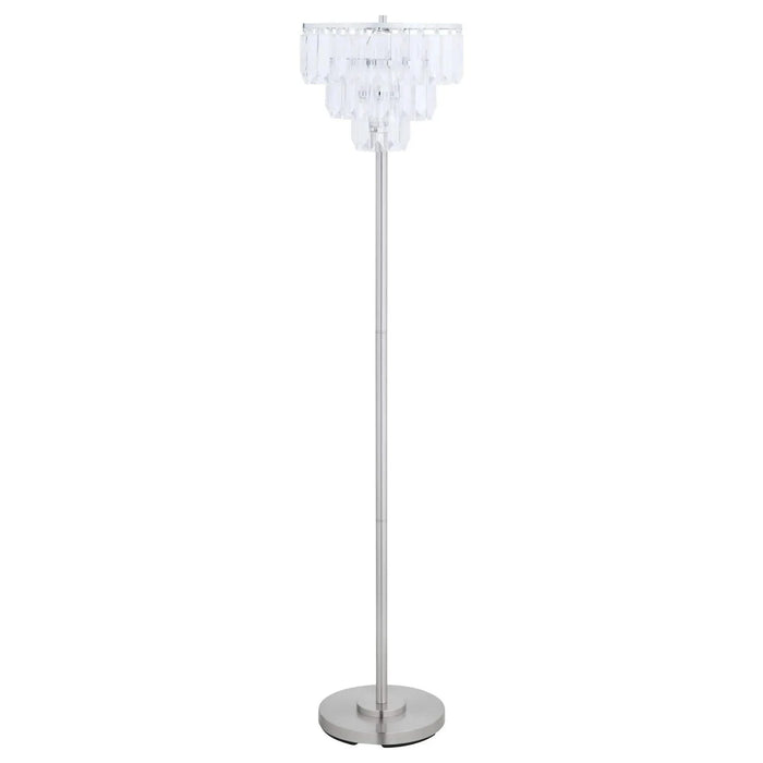 Chrome Metal Base Floor Lamp Default -DTYStore