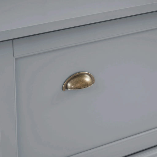 Classic Cosatal Style Hall Tree Entryway Bench with Open Shelves and Shoe Cabinets, SOLID WOOD Feet, Gray, 40'W*18.5'D*64.5'H Default -DTYStore