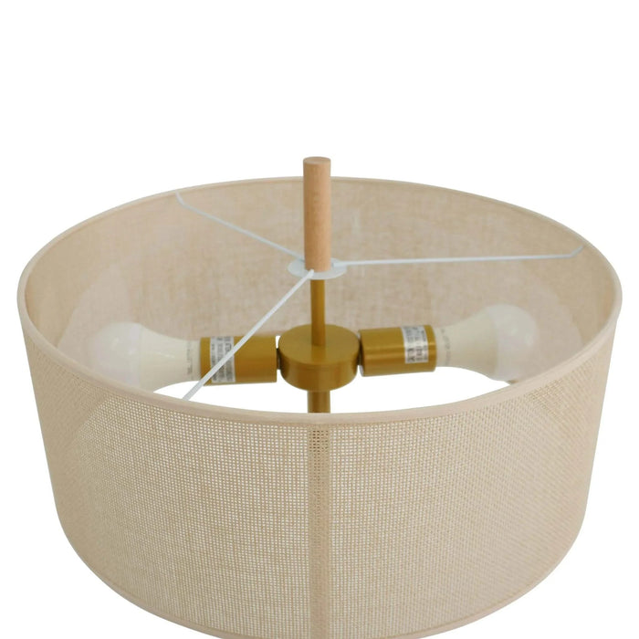 Classic Modern Floor Lamp, Upward Lighting Design for Living Room Ambience, Bedroom & Office Space Lirian Floor Lamp - Oak and Natural 110-120V Default -DTYStore