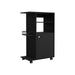 Clip Kitchen Cart, Single Door Cabinet, Four Casters -Black Default -DTYStore