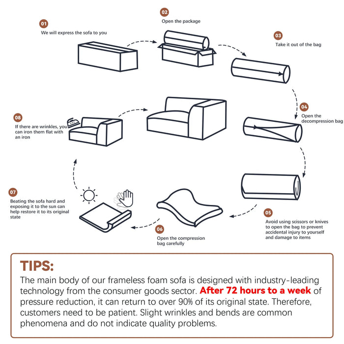 Cloud Sectional Couch with L-Shape Chaise,Modern Modular Sofa with Deep Seat, Upholstered Couches for Living Room Bedroom,No Assembly Required, Black (Plush Corduroy Fabric) Default -DTYStore