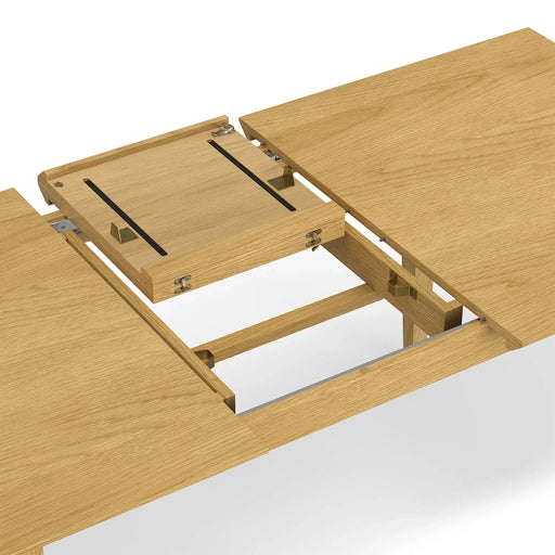 Colby 60-76 inch x 36 inch Rectangle Contemporary Extendable Dining Table in Oak Default -DTYStore