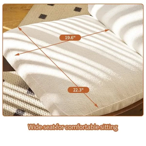 Comfortable Glider Rocking Chair, High-Quality Upholstery Glider Chair, Solid Wood Frame, Perfect for Multiple Settings Accent Reading Chair for Bedroom,Living Room,Nursery Default -DTYStore