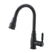 Commercial Black Kitchen Faucet with Pull out Sprayer, Single Handle Single Lever Kitchen Sink Faucet - DTY Store