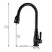 Commercial Black Kitchen Faucet with Pull out Sprayer, Single Handle Single Lever Kitchen Sink Faucet - DTY Store