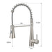 Commercial Brushed Nickel Kitchen Faucet with Pull out Sprayer, Single Handle Single Lever Kitchen Sink Faucet - DTY Store