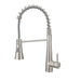 Commercial Brushed Nickel Kitchen Faucet with Pull out Sprayer, Single Handle Single Lever Kitchen Sink Faucet - DTY Store