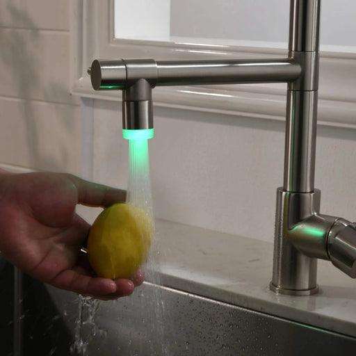 Commercial Kitchen Faucet Pull Down Sprayer Brushed Nickel,Single Handle Kitchen Sink Faucet Default -DTYStore