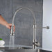 Commercial Kitchen Faucet with Pull Down Sprayer, Single Handle Single Lever Kitchen Sink Faucet - DTY Store