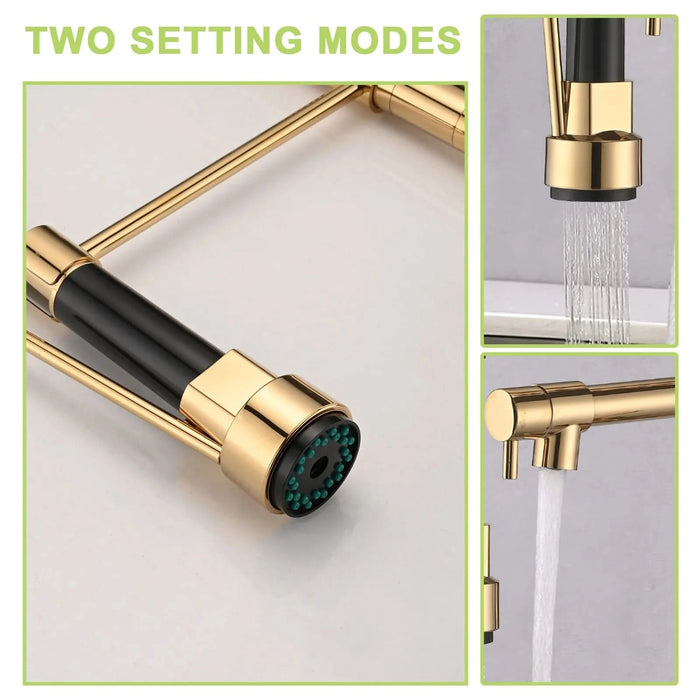 Commercial Pull Down Kitchen Sink Faucet Single Handle Modern Kitchen Faucets- DTY Store