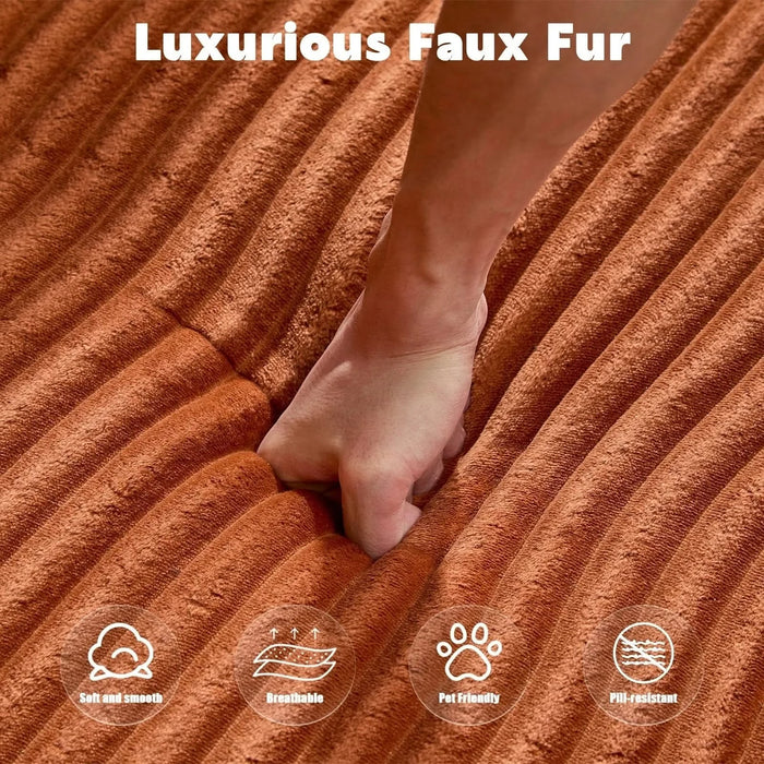 Compression Sectional Couch with Comfy Chaise, Boneless L Shape Sofa with Deep Seat, Minimalist Modular Couches Sleeper for Living Room Bedroom Apartment Lounge,corduroy,Brown Default -DTYStore