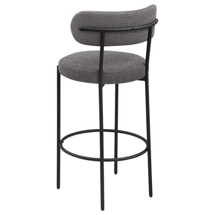 Concord Grey Boucle Upholstered Bar Chair (Set of 2) Default -DTYStore
