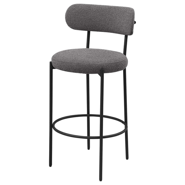 Concord Grey Boucle Upholstered Bar Chair (Set of 2) Default -DTYStore