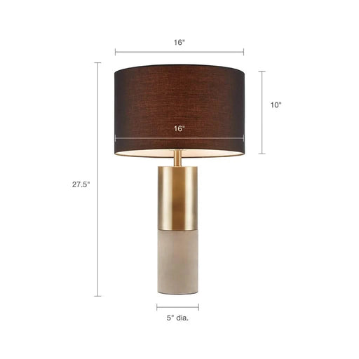 Concrete Table Lamp Default -DTYStore