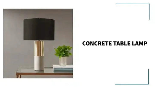 Concrete Table Lamp Default -DTYStore