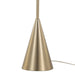 Cone 64' Contemporary Metal Floor Lamp in Gold Metal with White Linen Shade from Grandview Gallery by LumiSource Default -DTYStore