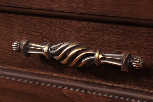 Console Sofa Table with 2 Storage Drawers and 2 Tiers Shelves, Mid-Century Style 42'' Solid Wood Buffet Sideboard for Living Room Furniture Kitchen Dining Room Entryway Hallway, Espresso Default -DTYStore