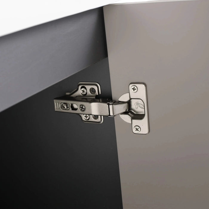 Contemporary 24' Freestanding Bathroom Vanity with 2 Soft-Close Cabinet Doors, Khaki Plywood, Excluding Sink Default -DTYStore