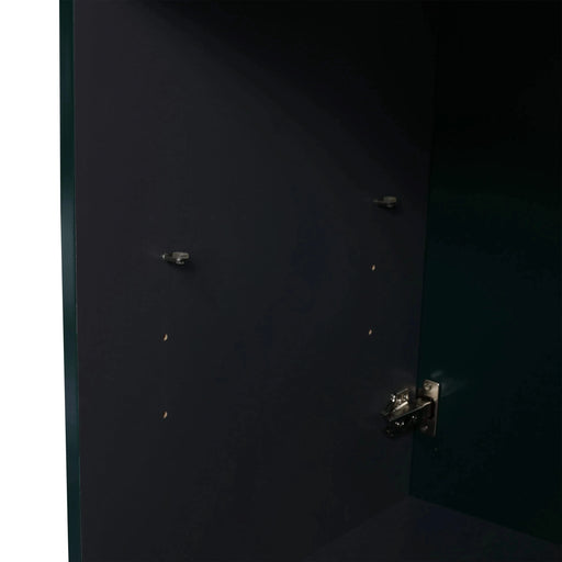 Contemporary 24' Freestanding Bathroom Vanity with White Resin Sink & Soft-Close Doors in Dark Green Plywood Default -DTYStore