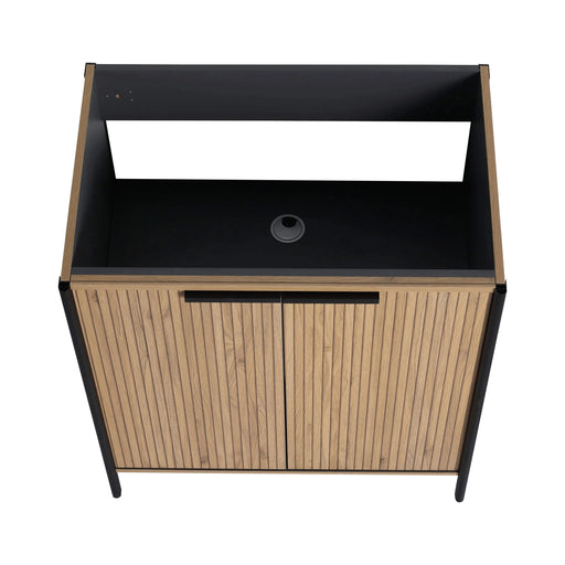 Contemporary 30' Freestanding Bathroom Vanity with Adjustable Shelves in Light Coffee Plywood Default -DTYStore