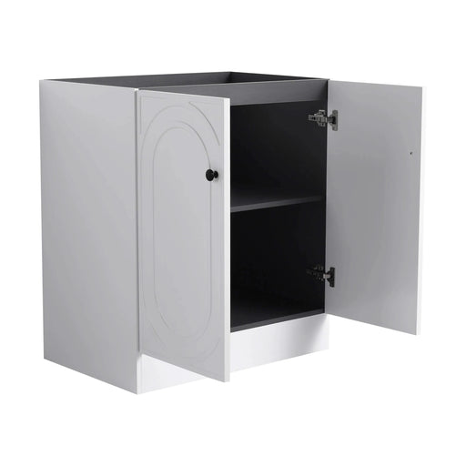 Contemporary 30' Freestanding Bathroom Vanity with Soft-Close Cabinet Doors in White Plywood,Excluding Sink Default -DTYStore