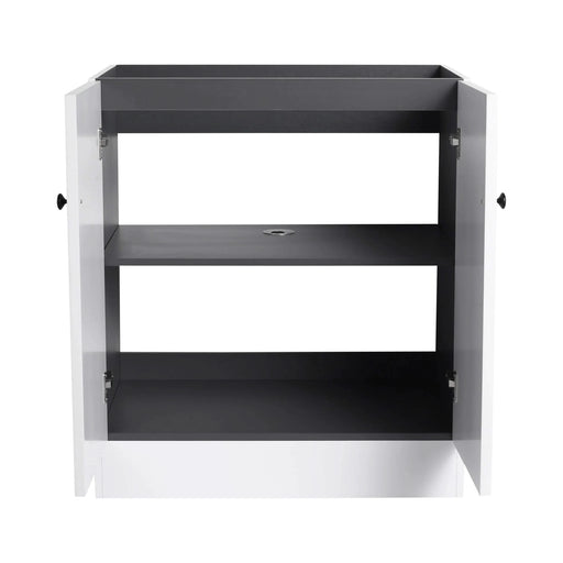 Contemporary 30' Freestanding Bathroom Vanity with Soft-Close Cabinet Doors in White Plywood,Excluding Sink Default -DTYStore