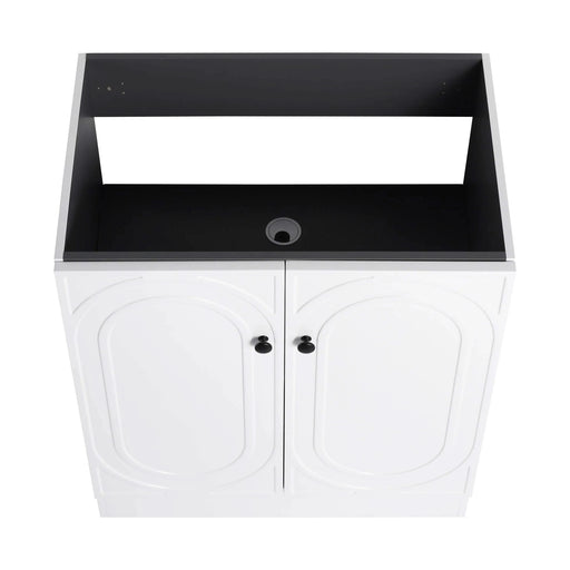 Contemporary 30' Freestanding Bathroom Vanity with Soft-Close Cabinet Doors in White Plywood,Excluding Sink Default -DTYStore