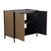 Contemporary 36' Freestanding Bathroom Vanity with Adjustable Shelves in Light Coffee Plywood Default -DTYStore